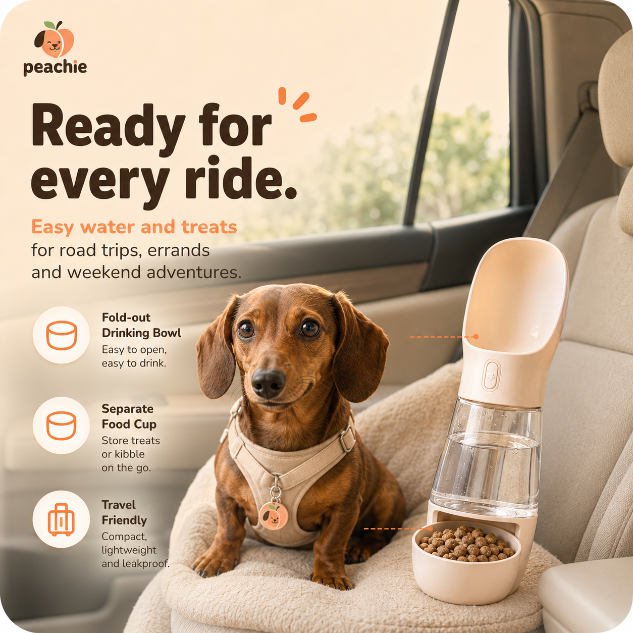 2-in-1 Travel Feeder