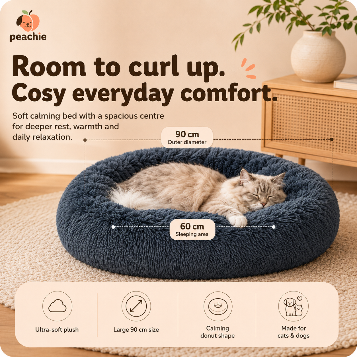 Calming Cloud Bed, Large
