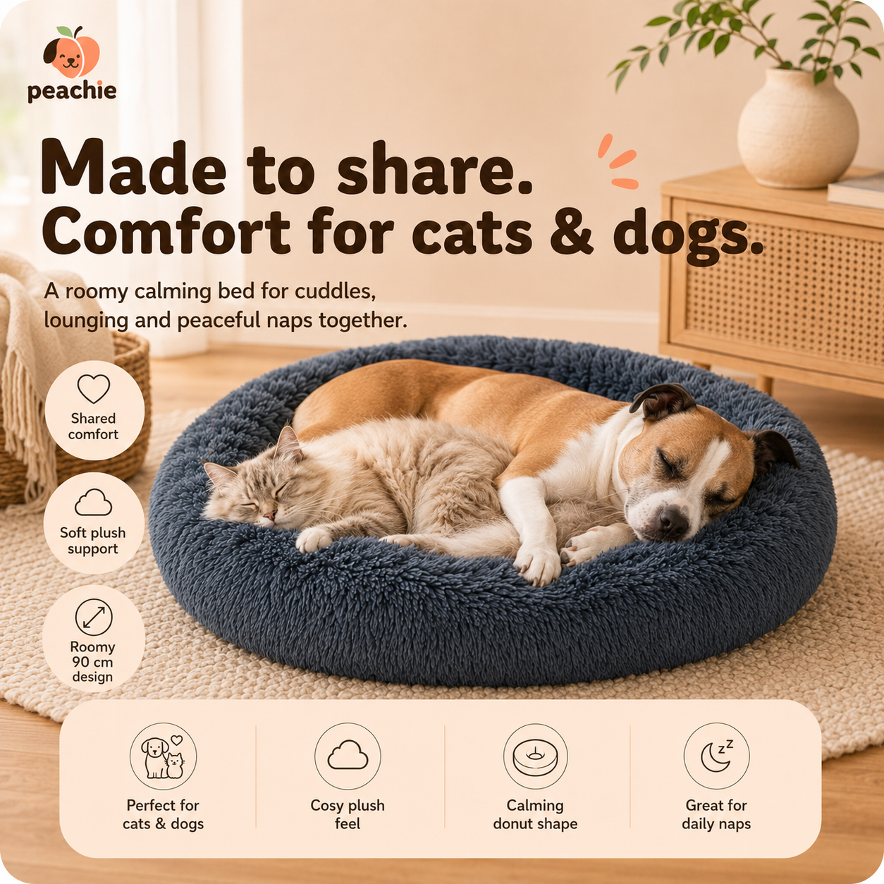 Calming Cloud Bed, Large