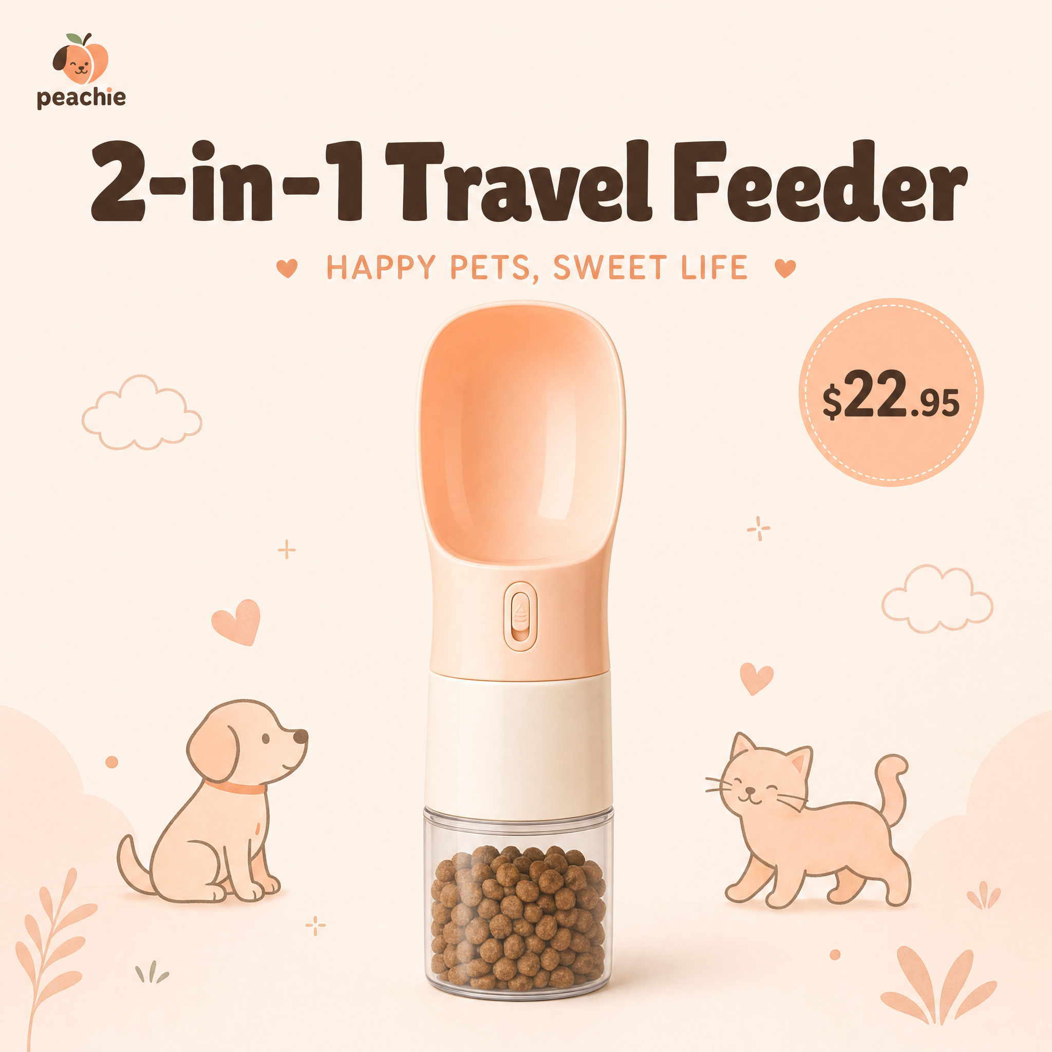 2-in-1 Travel Feeder