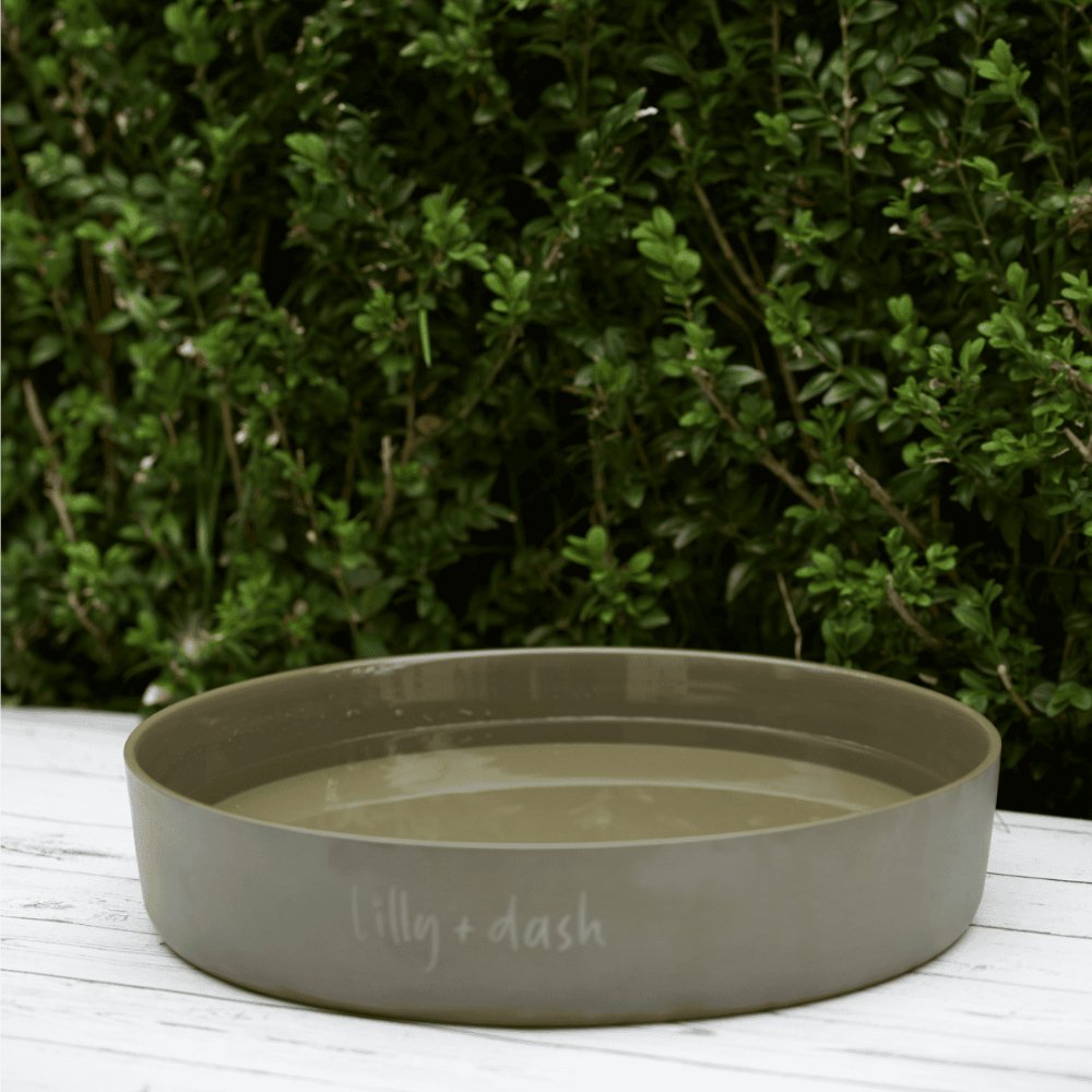 Outdoor Ceramic Water Bowl